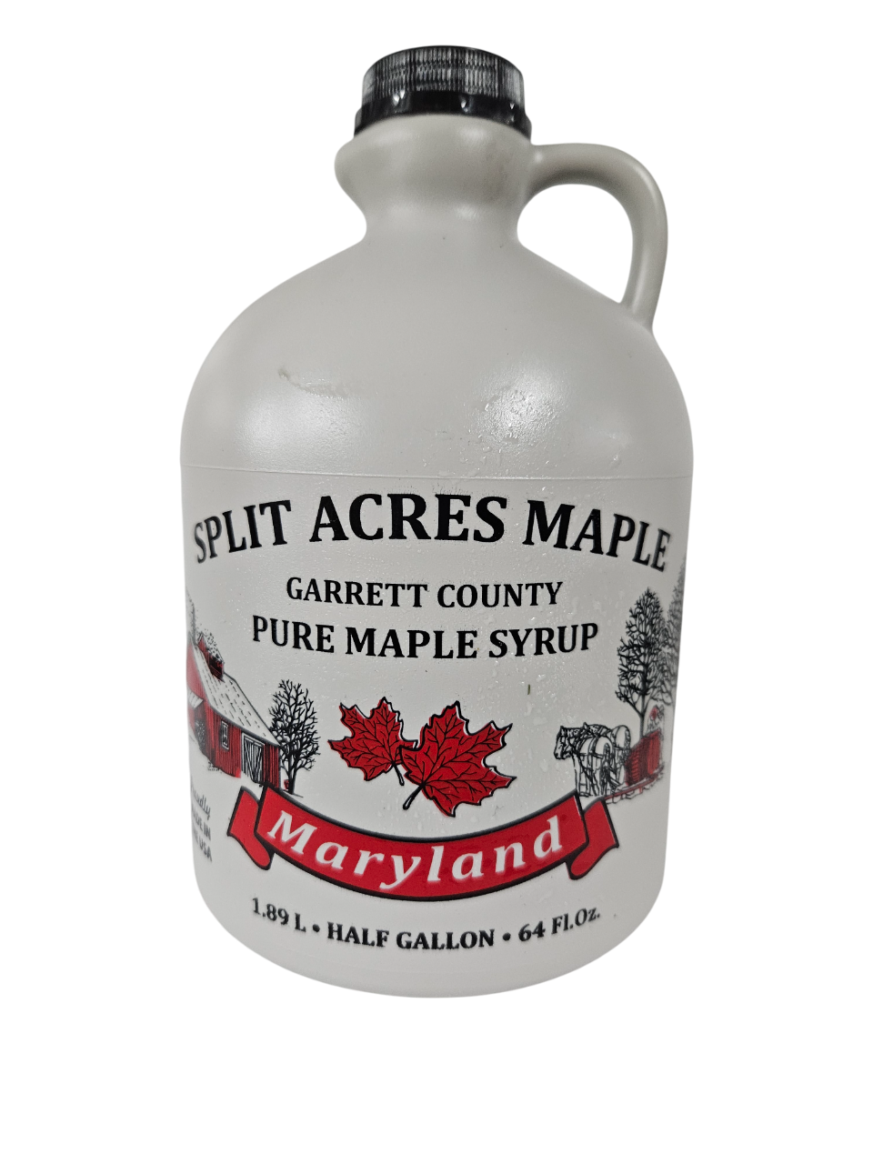 Half Gallon Jug of Maple Syrup-Split Acres Maple-Garrett County