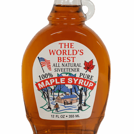 12oz Glass Bottle Maple Syrup